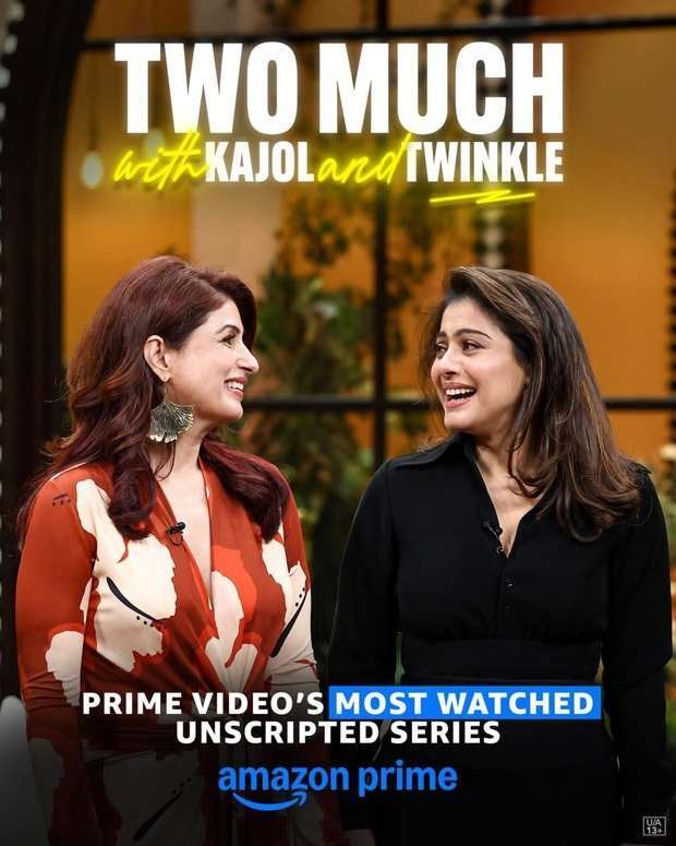 Prime Video&rsquo;s Two Much with Kajol and Twinkle tops the charts, becomes the most-watched unscripted series on the service : Bollywood News - Bollywood Hungama