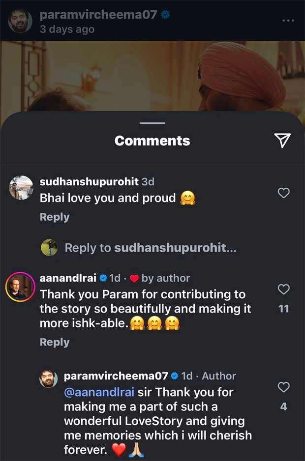 EXCLUSIVE: Aanand L Rai showers praise on Paramvir Singh Cheema for his act in Tere Ishk Mein: “He’s a very secure actor and an honest performer” : Bollywood News - Bollywood Hungama