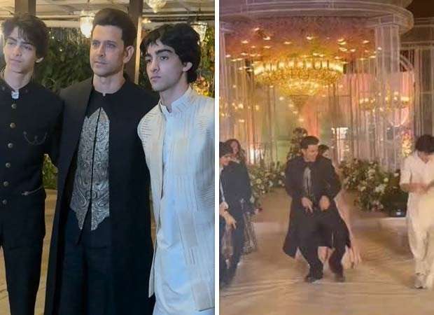 Hrithik Roshan dances with sons Hridhaan and Hrehaan at cousin&rsquo;s wedding; viral video steals the spotlight : Bollywood News - Bollywood Hungama