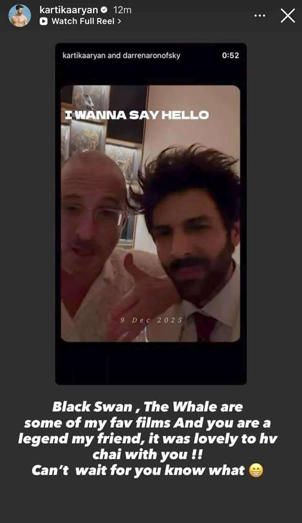 Oscar-winning filmmaker Darren Aronofsky teases collab with Kartik Aaryan after chai meet-up