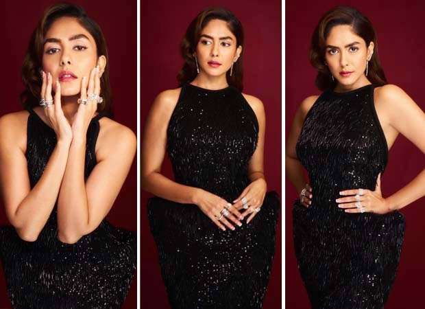 Mrunal Thakur embraces old-Hollywood glamour in black Gemy Malouf gown : Bollywood News - Bollywood Hungama