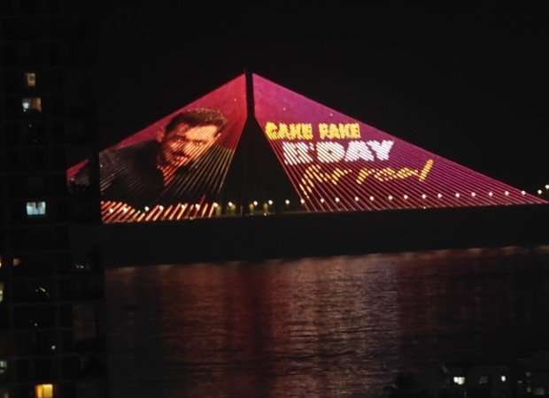 BREAKING: Mumbai's BIGGEST birthday billboard - Being Human lights up Sea Link for Salman Khan's 60th, an honour reserved for the RARE few