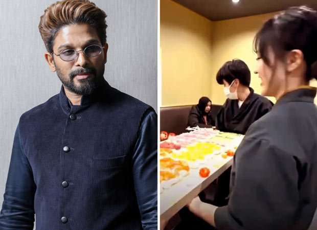 Allu Arjun gets a unique Sushi tribute in Japan; video from restaurant goes viral : Bollywood News - Bollywood Hungama