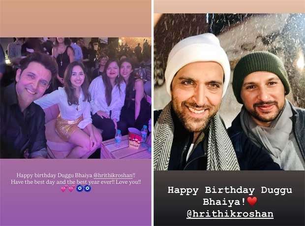 Pashmina Roshan drops sweet for Hrithik Roshan; Rakesh Roshan, Sunaina Roshan, Eshaan Roshan also join