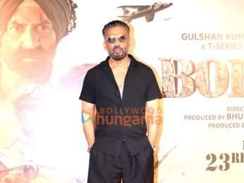 Photos: Sunny Deol, Varun Dhawan, Suniel Shetty, Sonam Bajwa and others grace the premiere of Border 2 | Parties & Events - Bollywood Hungama
