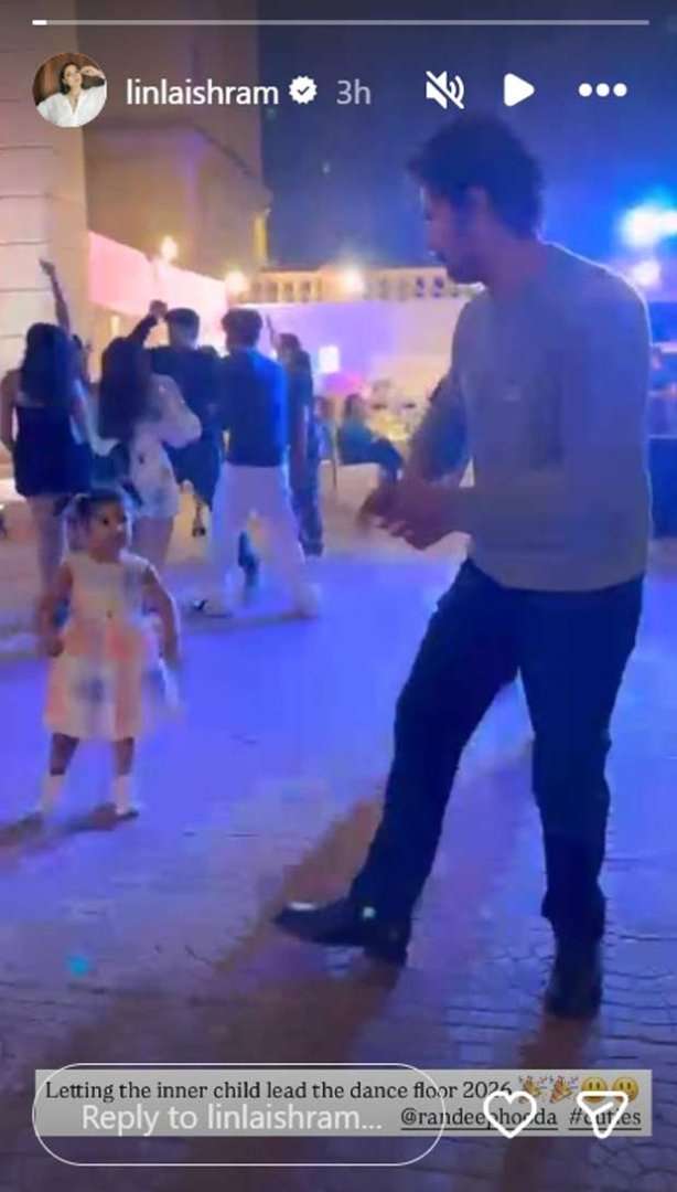 Randeep Hooda rings in New Year with a heartwarming dance with a little girl; wife Lin Laisharam drops this adorable video 