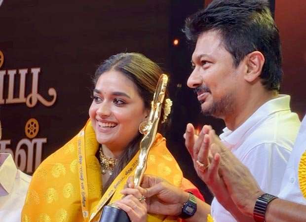 Keerthy Suresh shares heartfelt gratitude for first Tamil Nadu State Film Award win for Paambu Sattai : Bollywood News - Bollywood Hungama