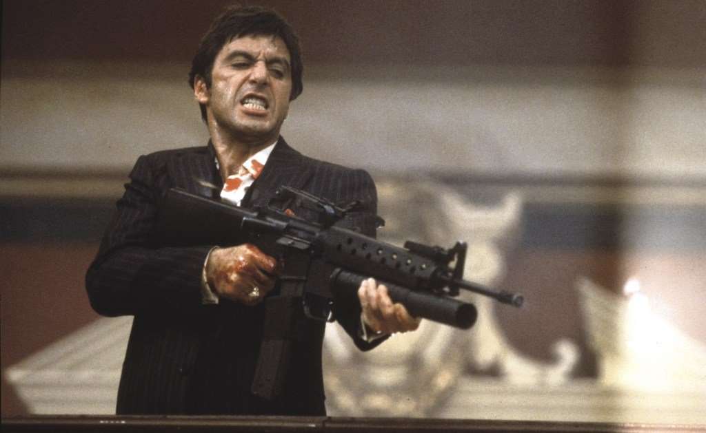 Al Pacino as Tony Montana Dies in Scarface