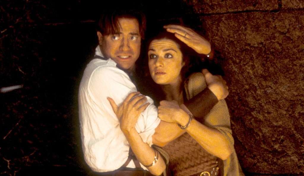 Brendan Fraser and Rachel Weisz in The Mummy Returns