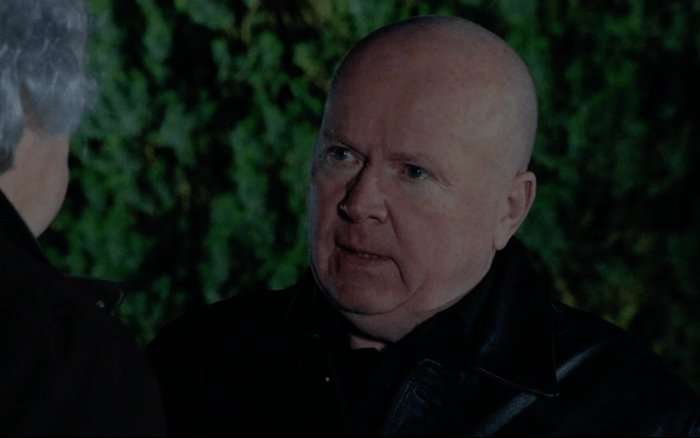 Steve McFadden in close-up as Phil Mitchell.