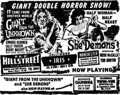 GIANT FROM THE UNKNOWN Free on Plex, Tubi and in 4K on YouTube - MOVIES & MANIA