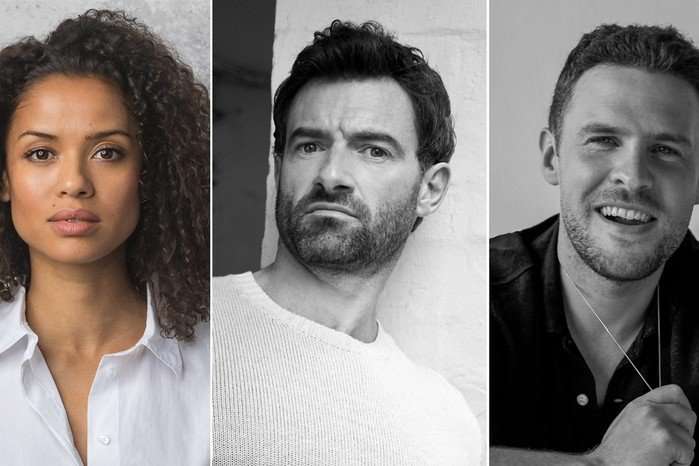 Single side-by-side images of Gugu Mbatha-Raw, Stuart Marti, and Iain De Caestecker