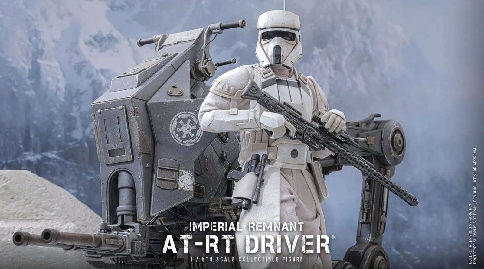 Hot Toys unveils Star Wars: The Mandalorian and Grogu Imperial Remnant AT-RT and Driver sixth scale vehicle and figure set