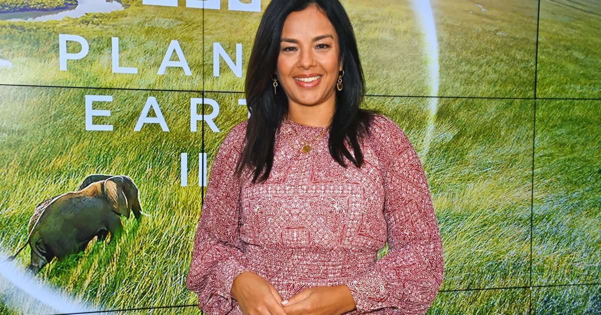 Liz Bonnin reflects on the moment David Attenborough was handed a gun to shoot a caiman - and an explosion followed