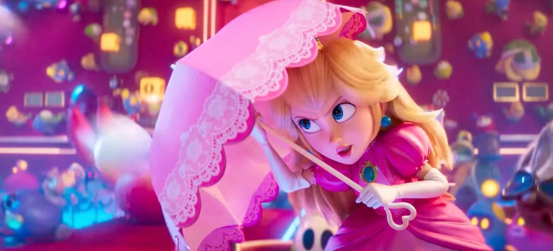 Peach in The Super Mario Galaxy Movie.