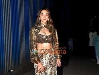 Photos: Ayushmann Khurrana, Sara Ali Khan, Rakul Preet Singh, Wamiqa Gabbi and others snapped during the song shoot of their film Pati Patni Aur Woh Do