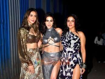 Photos: Ayushmann Khurrana, Sara Ali Khan, Rakul Preet Singh, Wamiqa Gabbi and others snapped during the song shoot of their film Pati Patni Aur Woh Do