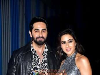 Photos: Ayushmann Khurrana, Sara Ali Khan, Rakul Preet Singh, Wamiqa Gabbi and others snapped during the song shoot of their film Pati Patni Aur Woh Do