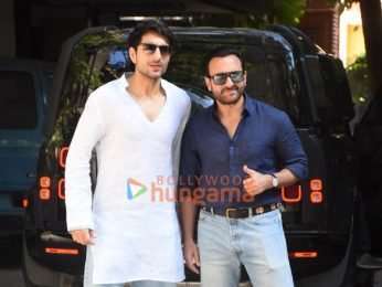Photos: Saif Ali Khan and Ibrahim Ali Khan snapped at Octavius Sound Studio in Bandra