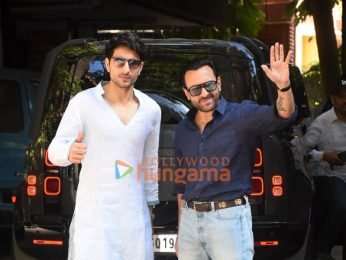 Photos: Saif Ali Khan and Ibrahim Ali Khan snapped at Octavius Sound Studio in Bandra