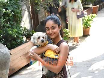 Photos: Tridha Choudhary snapped outside a salon in Bandra