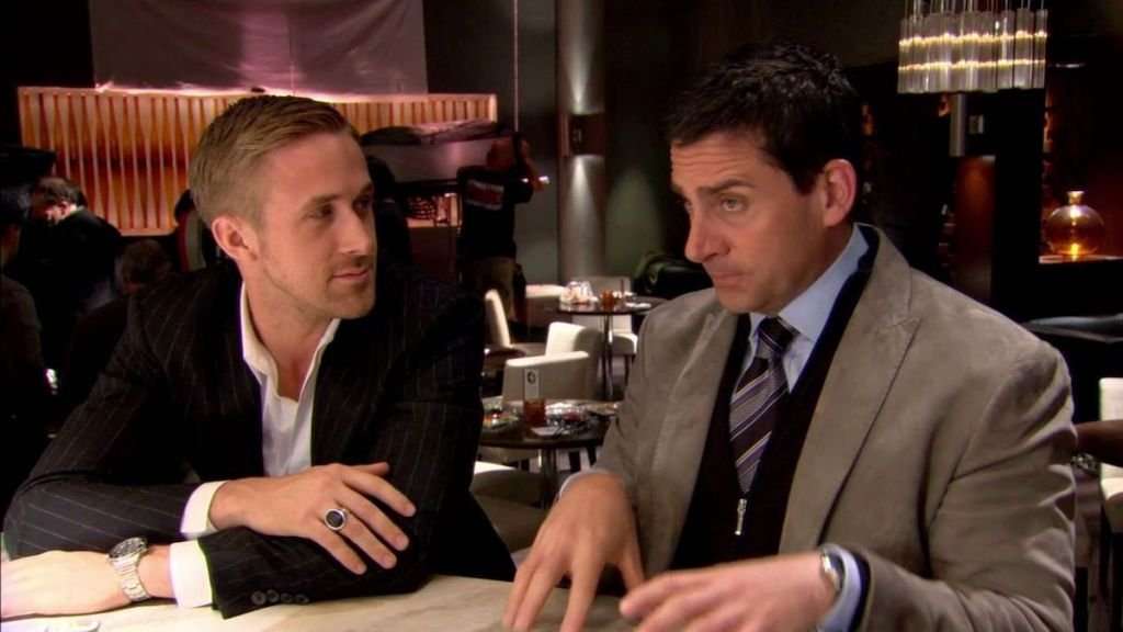 Ryan Gosling and Steve Carell in Crazy Stupid Love