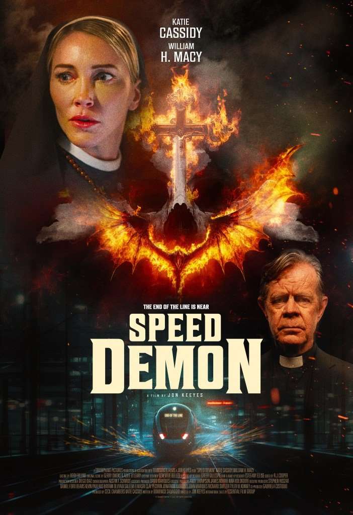 Speed Demon: Arrow Star & William H. Macy Horror Movie Gets Demonically Cool Poster