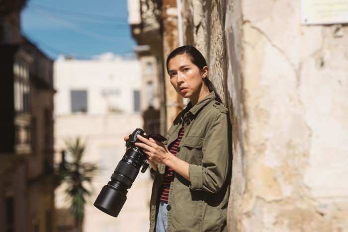 Aoife Hinds as Julie in Secret Service