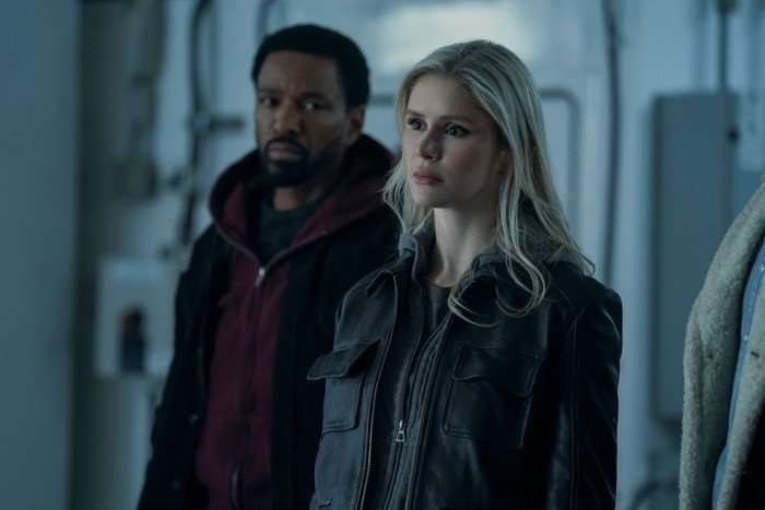 Mother's Milk (Laz Alonso), Starlight (Erin Moriarty) in The Boys season 5