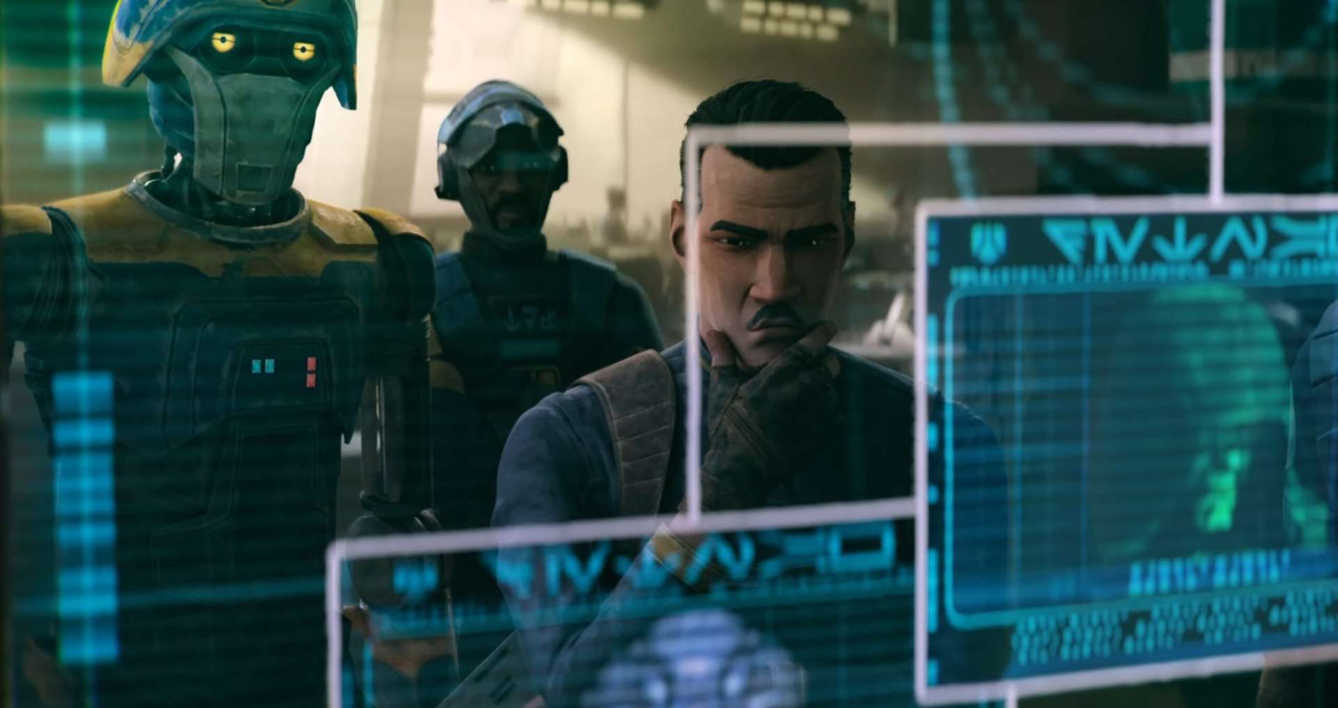 Two-Boots and Brander Lawson in the 2026 Disney+ series, Star Wars: Maul - Shadow Lord.