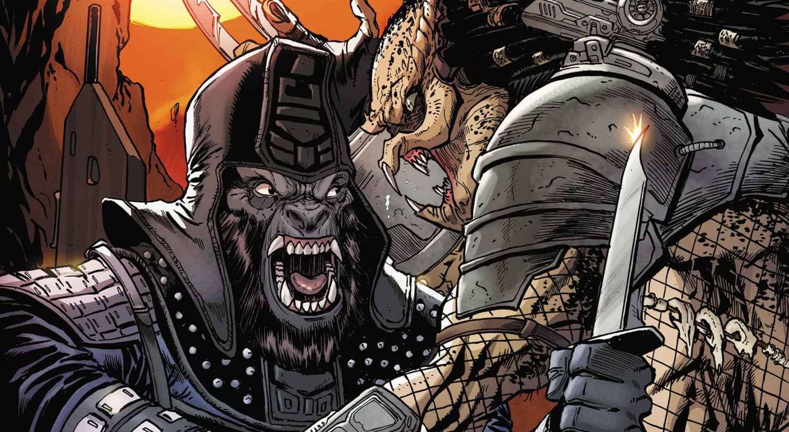 Two iconic sci-fi franchises collide in Marvel’s Predator vs. The Planet of the Apes