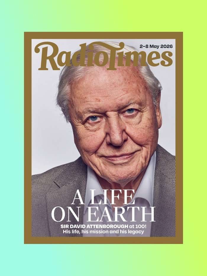 Sir David Attenborough on the cover of Radio Times for an issue celebrating his 100th birthday