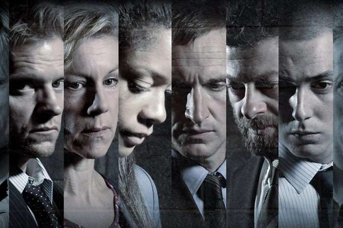 Marc Warren, Juliet Stevenson, Naomie Harris, Christopher Eccleston, Andy Serkis and Benjamin Smith in Accused.