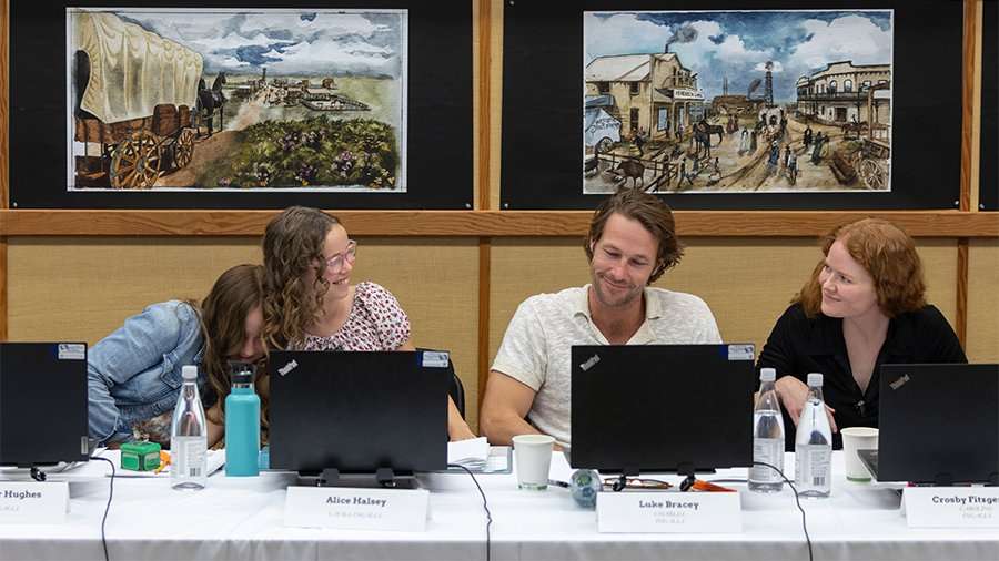 Cast Table Read 2 Little House On The Prairie Bgins Production