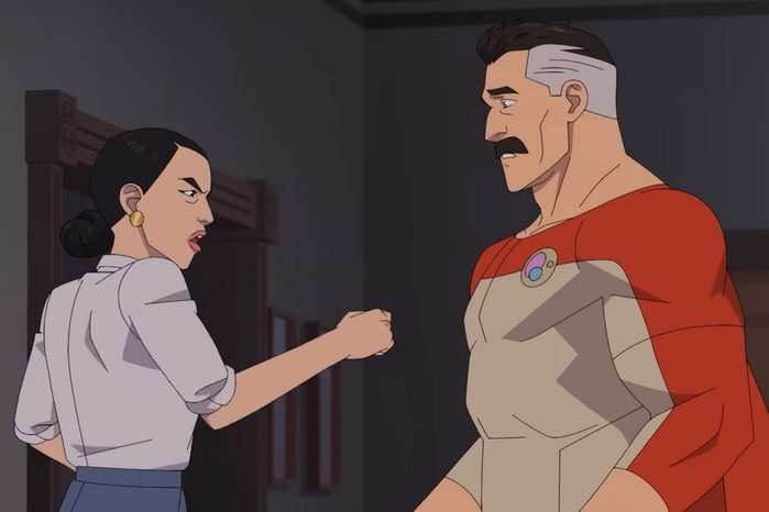 Debbie and Nolan in Invincible season 4, who are not back to gather by episode 8's ending