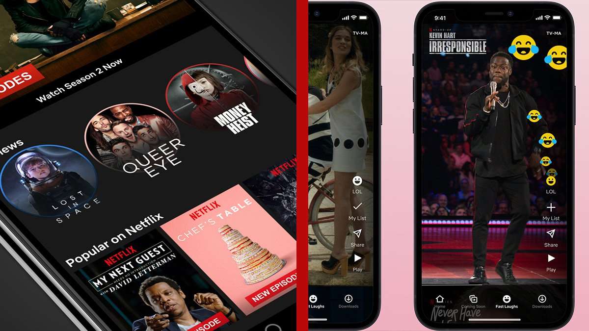 Previous Iterations Of Netflix Vertical Feed