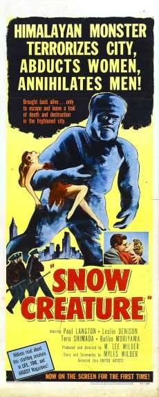 THE SNOW CREATURE 1954 film free online MOVIES & MANIA