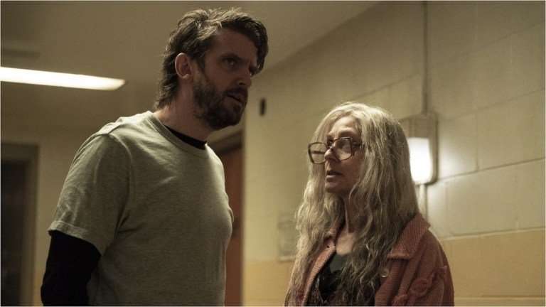 Dan Stevens and Judith Light in The Terror Devil in Silver