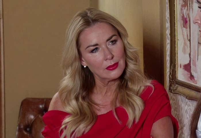 Claire Sweeney as Cassie Plummer in Coronation Street.