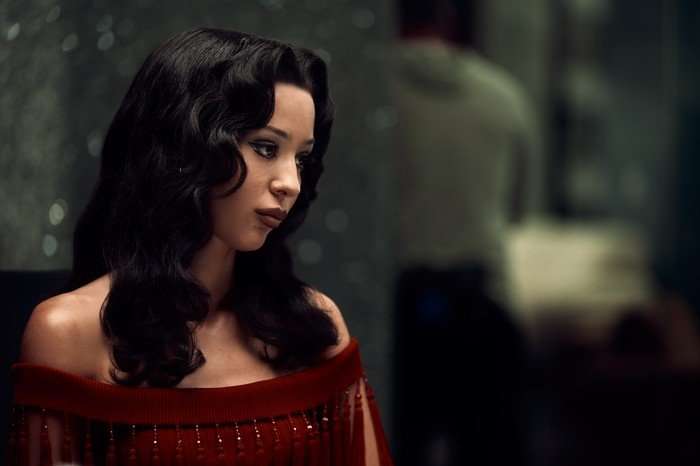 Alexa Demie as Maddy Perez with her hair down in Euphoria.