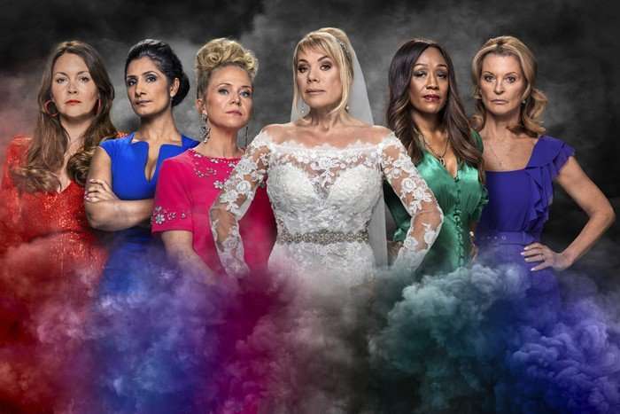 Stacey Slater (LACEY TURNER);Suki Kaur Panesar (BALVINDER SOPAL);Linda Carter (KELLIE BRIGHT);Sharon Watts (LETITIA DEAN);Denise Fox (DIANE PARISH);Kathy Beale (GILLIAN TAYLFORTH)