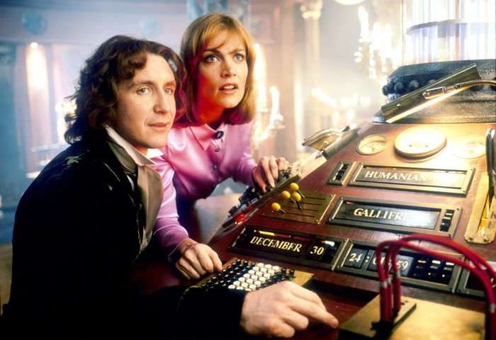 Paul McGann as The Doctor and Daphne Ashbrook as Dr Grace Holloway in Doctor Who Paul McGann as The Doctor and Daphne Ashbrook as Dr Grace Holloway in Doctor Who