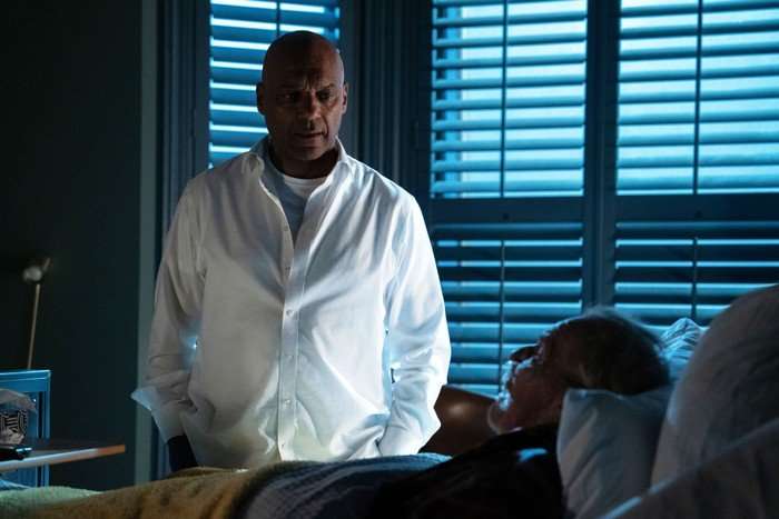 563299,TITLE:Eastenders George stands over Eddie in EastEnders