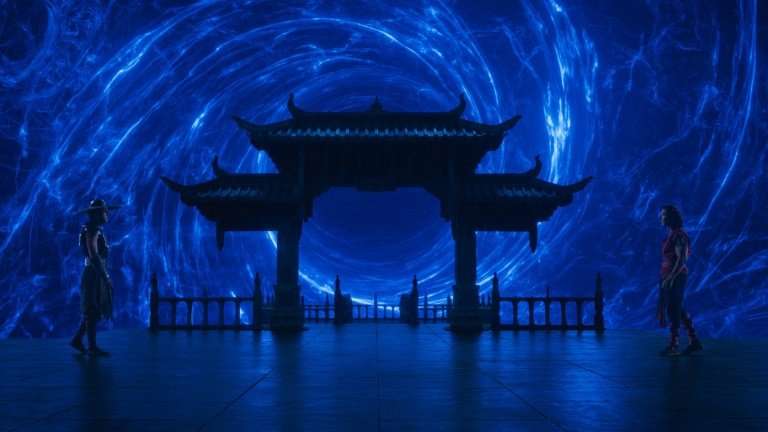 Blue portal in Mortal Kombat II