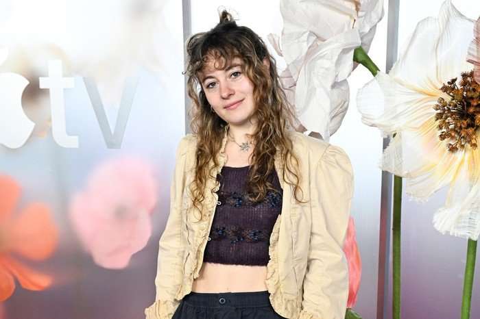 Ruby Ashbourne Serkis, wearing a black top and