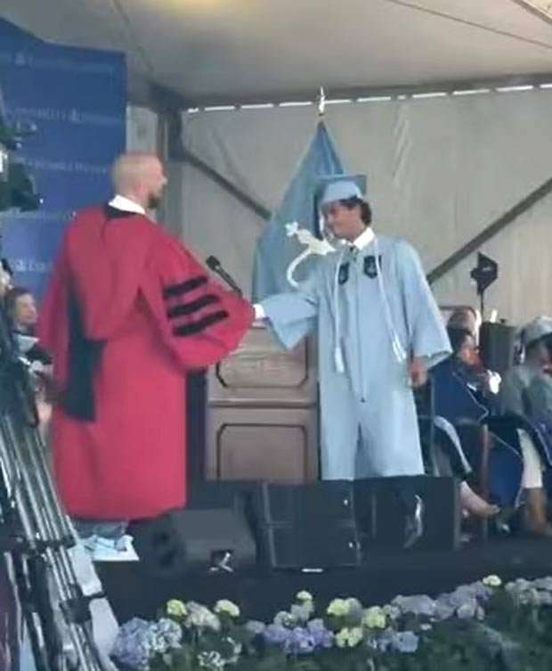 Juhi Chawla drops a glimpse of son Arjun Mehta&rsquo;s Columbia University graduation on social media