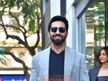 Photos: Ayushmann Khurrana, Rakul Preet Singh, Sara Ali Khan and Wamiqa Gabbi snapped promoting Pati Patni Aur Woh Do
