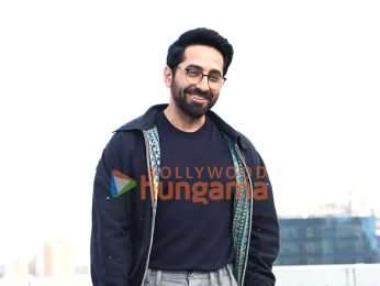 Photos: Ayushmann Khurrana, Rakul Preet Singh, Wamiqa Gabbi and Sara Ali Khan snapped promoting Pati Patni Aur Woh Do at T-Series office