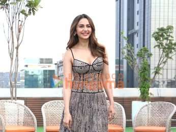 Photos: Ayushmann Khurrana, Rakul Preet Singh, Wamiqa Gabbi and Sara Ali Khan snapped promoting Pati Patni Aur Woh Do at T-Series office