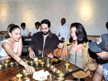 Photos: Ayushmann Khurrana, Rakul Preet Singh, Wamiqa Gabbi and others snapped promoting Pati Patni Aur Woh Do